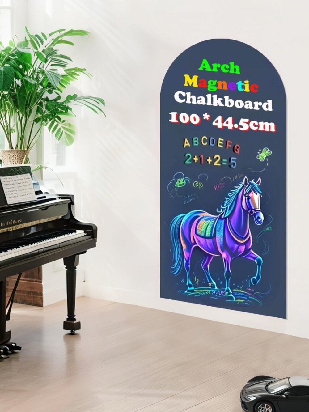 Magnetic Arch Wall Decal 39.3"x17.5" Chalkboard Contact Paper Peel and Stick Sel